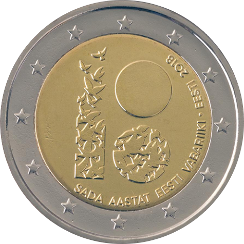 Eesti 2€ 2018 iseseisvus 100