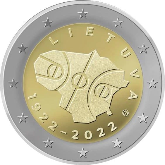 Leedu 2€ 2022 korvpall