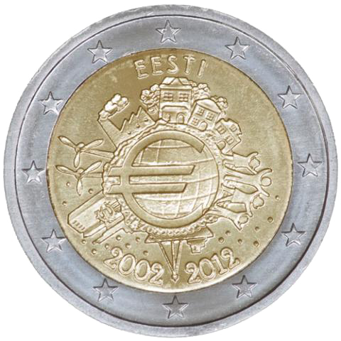 Eesti 2€ 2012 TYE