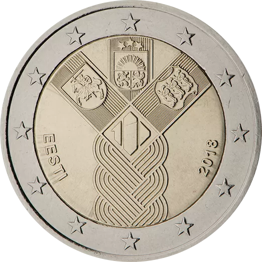 Eesti 2€ 2018 Balti palmik