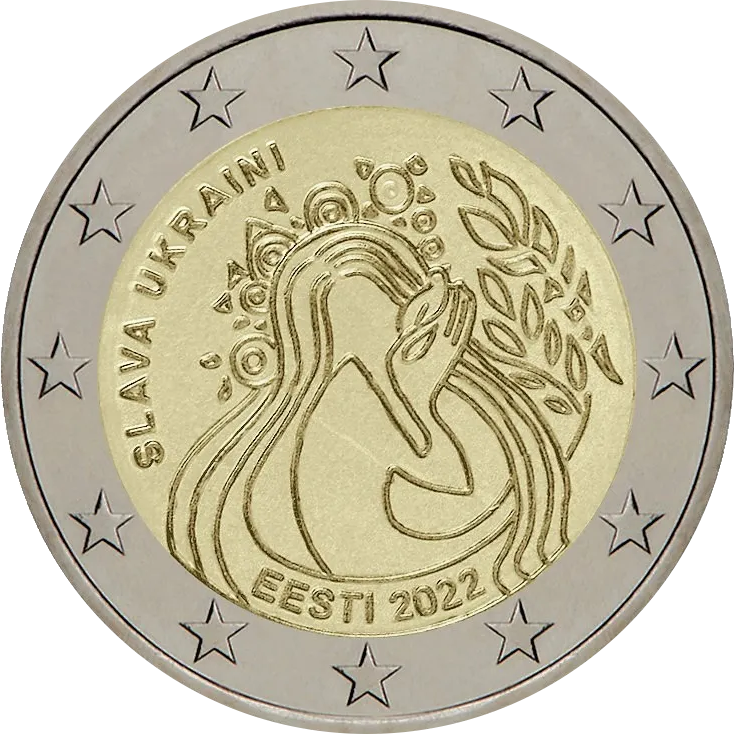 Eesti 2€ 2022 Ukraina ja vabadus