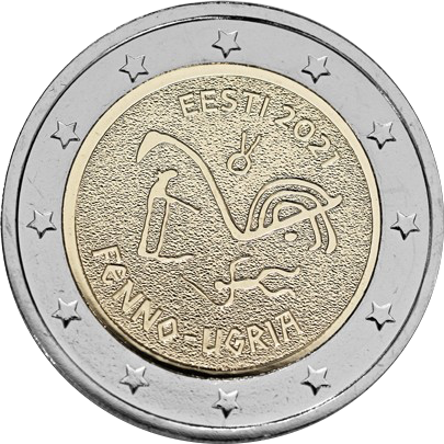 Eesti 2€ 2021 soome-ugri rahvad