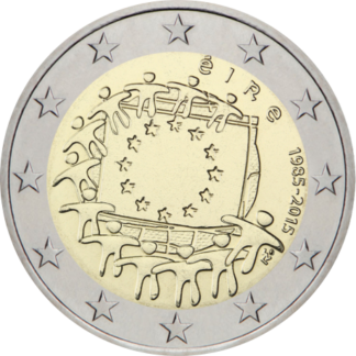 Iirimaa 2€ 2015 EL lipp