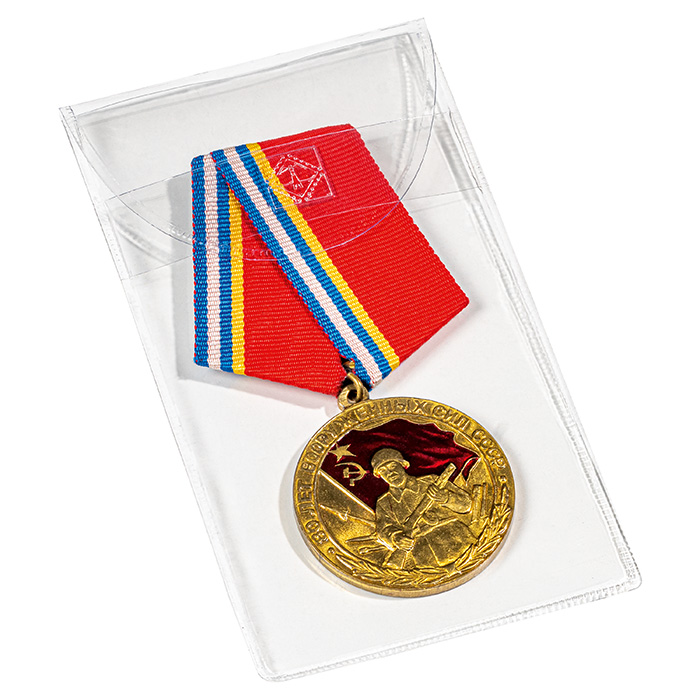 Kaitsetasku medalitele mõõtudega 50x100 mm