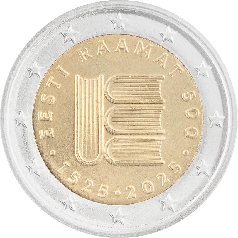 Eesti 2€ 2025 Eesti raamat 500