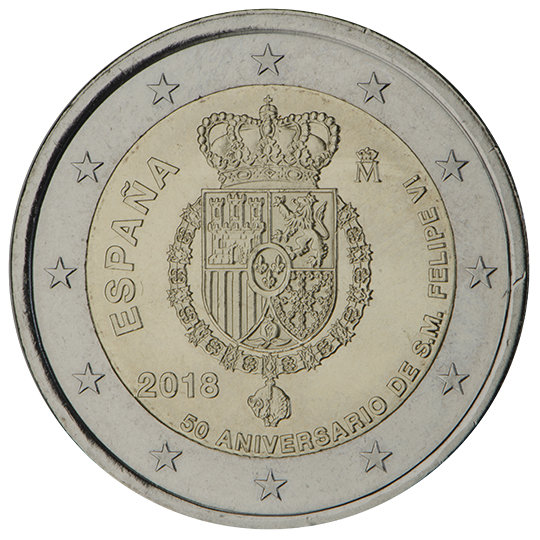 Hispaania 2€ 2018 Felipe