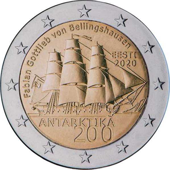 Eesti 2€ 2020 Antarktika